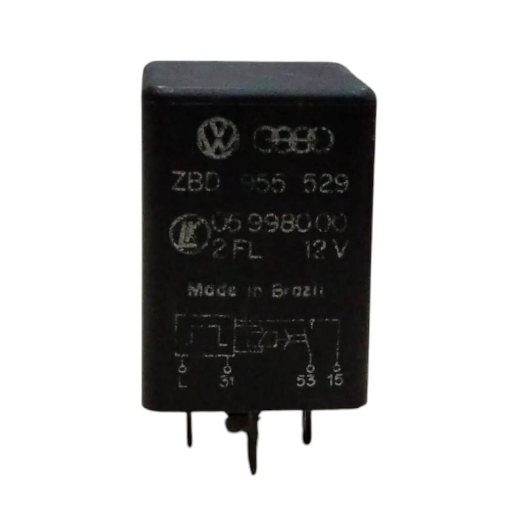 Relé Auxiliar Volkswagen Preto 4 Pinos ZBD955529 USADO