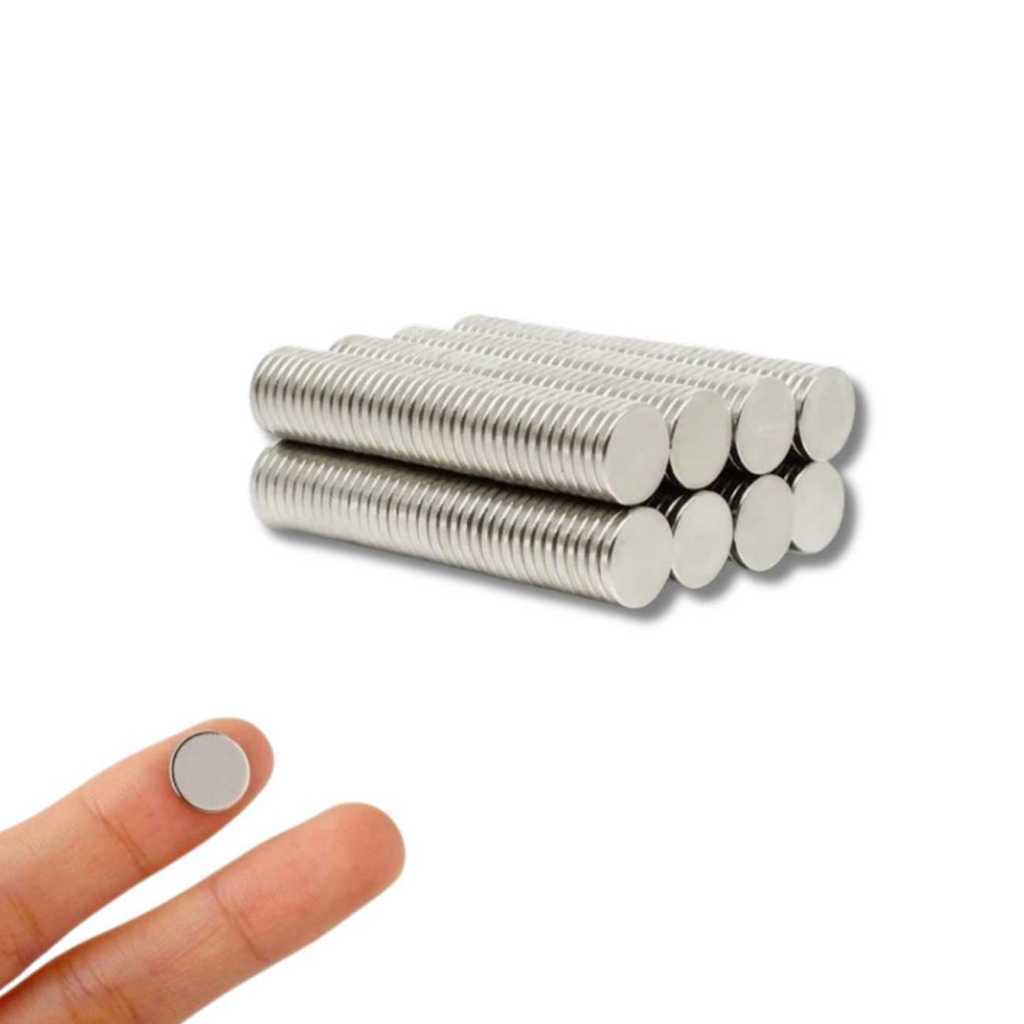 FECHO MAGNÉTICO N35 NEODÍMIO MOEDA 10x1,5MM - 100 UND