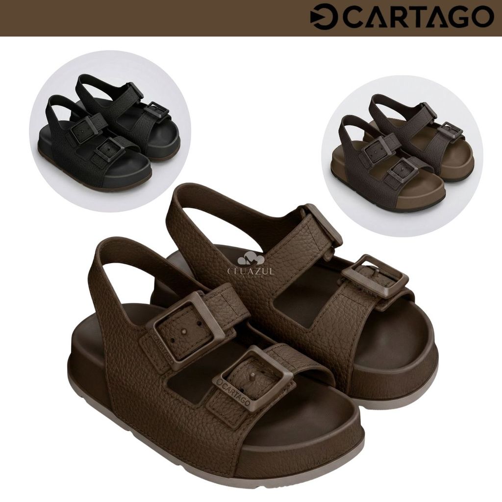 Sandália Papete Infantil Cartago Milão III Menino Conforto Original em Oferta na Shopee