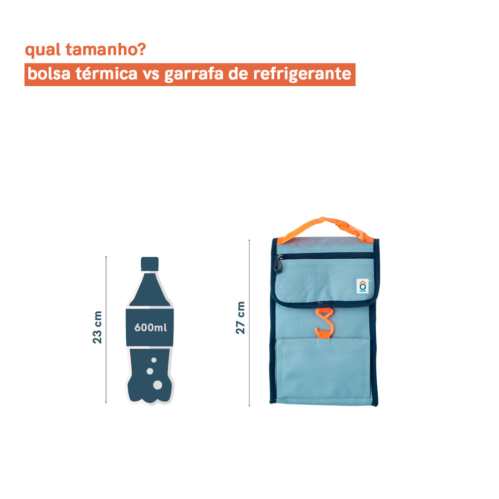BOLSA TÉRMICA CONGELÁVEL DUPLEX AZUL - OIKOS — imagem 2 de 2