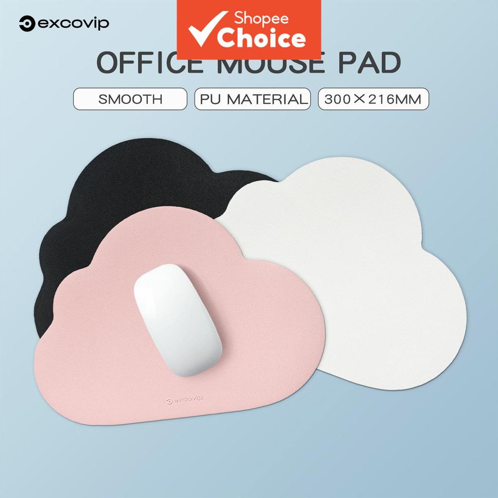 Almofada de rato PU em couro confortável, impermeável, para laptop, design simples, acessórios de mesa para estudo e em Oferta na Shopee