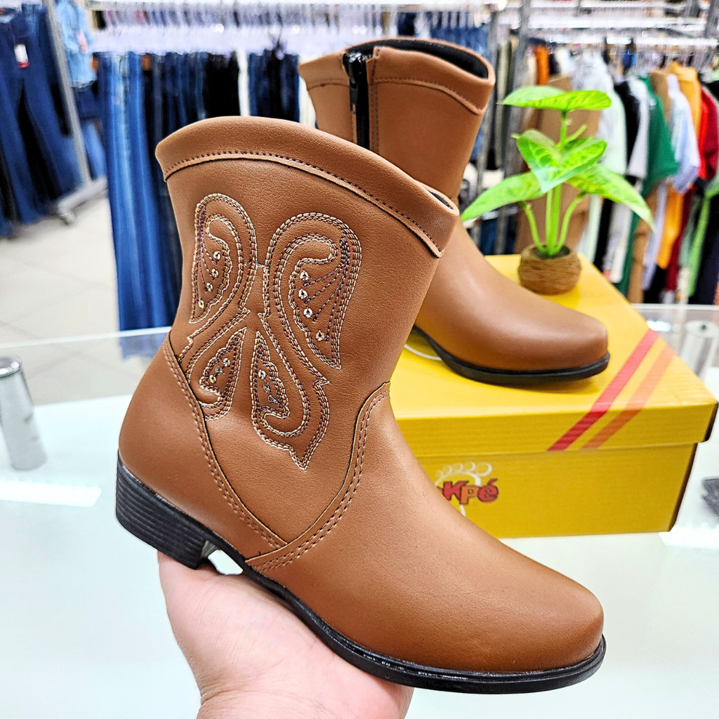 Bota Infantil Feminina Tokpé com Bordado