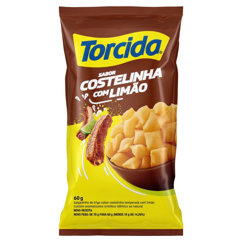 Salgadinho de Trigo Torcida Costelinha com Limão 60g em Oferta na Shopee