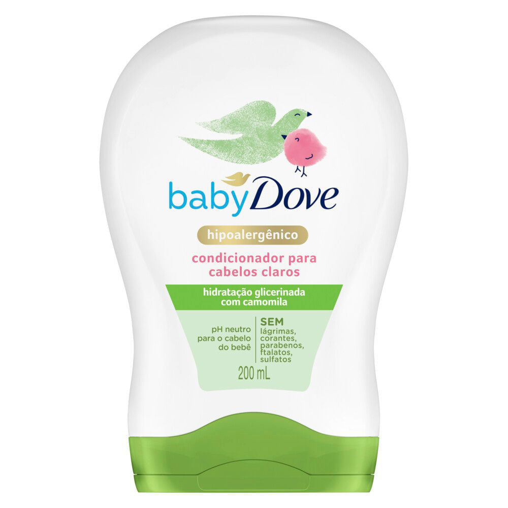 Condicionador Dove Baby Hidratação Enriquecida Cabelos Claros com 200ml em Oferta na Shopee
