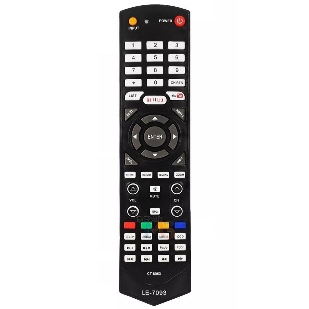 Controle Remoto Compatível com Tv Semp Toshiba Ct-8063 Smart Led 40l5400