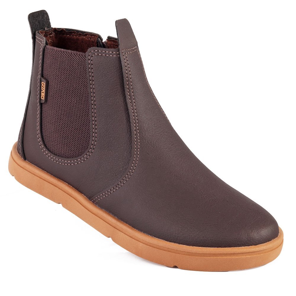 Bota Infantil Menino Klin Flyer Kids Jeca Country Country Confortável Anatêmica Leve Marrom Café