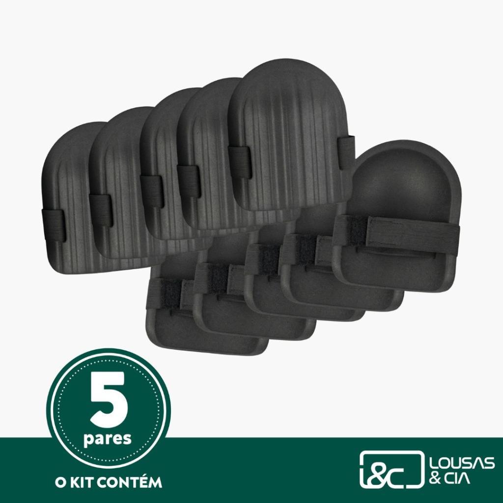 Joelheira para Assentamento Kit com 5 Pares para Obra Trabalho Pesado Construção
