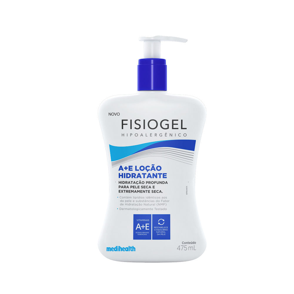 Fisiogel A + E Loção Hidratante para Pele Seca e Extremamente Seca 475ml em Oferta na Shopee