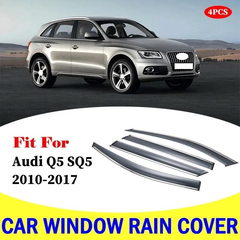 Para Audi Q5 SQ5 2010-2017 Viseira Da Janela Do Carro Escudo De Chuva Defletores Toldo Guarnição Capa exterior-Estilo Ac