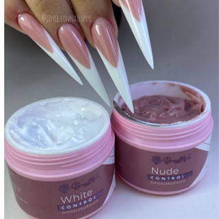 Kit Babyboomer 01 Gel Control Nude 14g + 01 Gel Control white 14g - Beautiful Nails em Oferta na Shopee