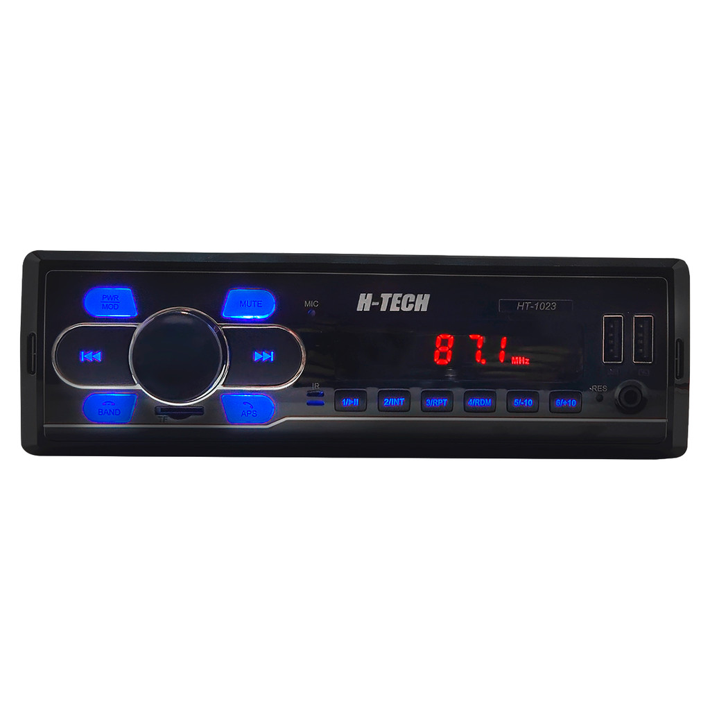 Som Automotivo Bluetooth H-Tech HT-1023 MP3 Player Rádio Fm Usb Controle Remoto SD Card em Oferta na Shopee