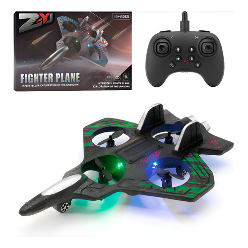 Avião de Caça Drone Brinquedo Planador com Controle Remoto