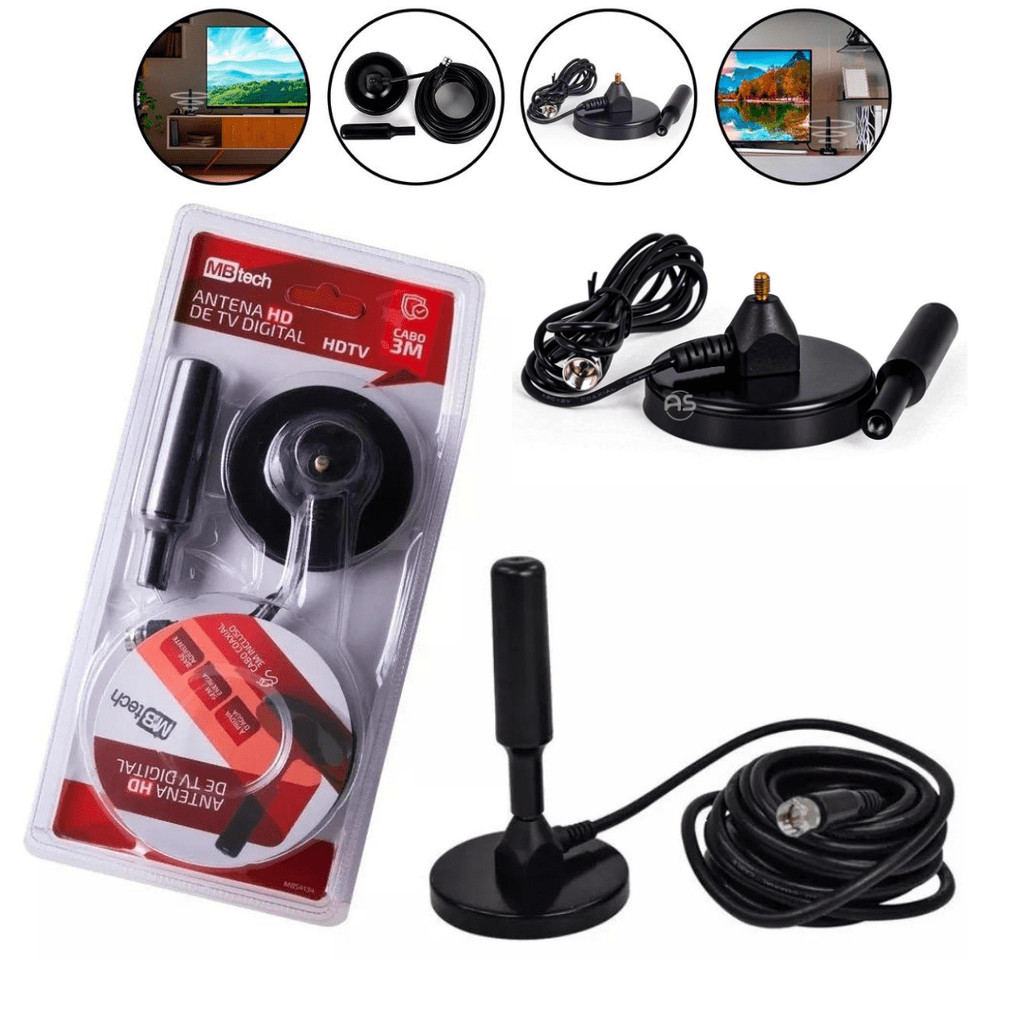 Antena digital hd tv interna uhf 4k uhd