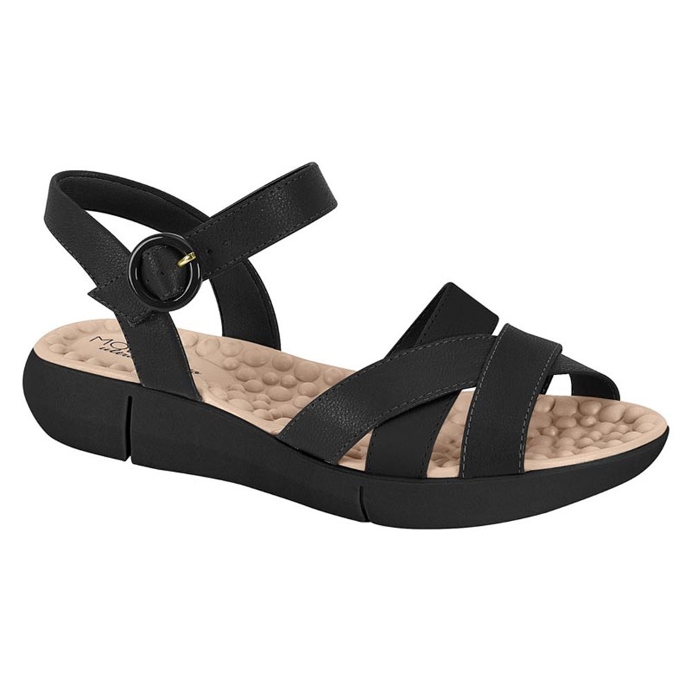 Sandália Feminina Modare 7142124 Conforto Anatômica Palmilha Massageadora Ajustável