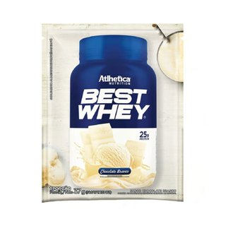Best Whey Dose Única 37g Chocolate Branco - Atlhetica Nutrition em Oferta na Shopee