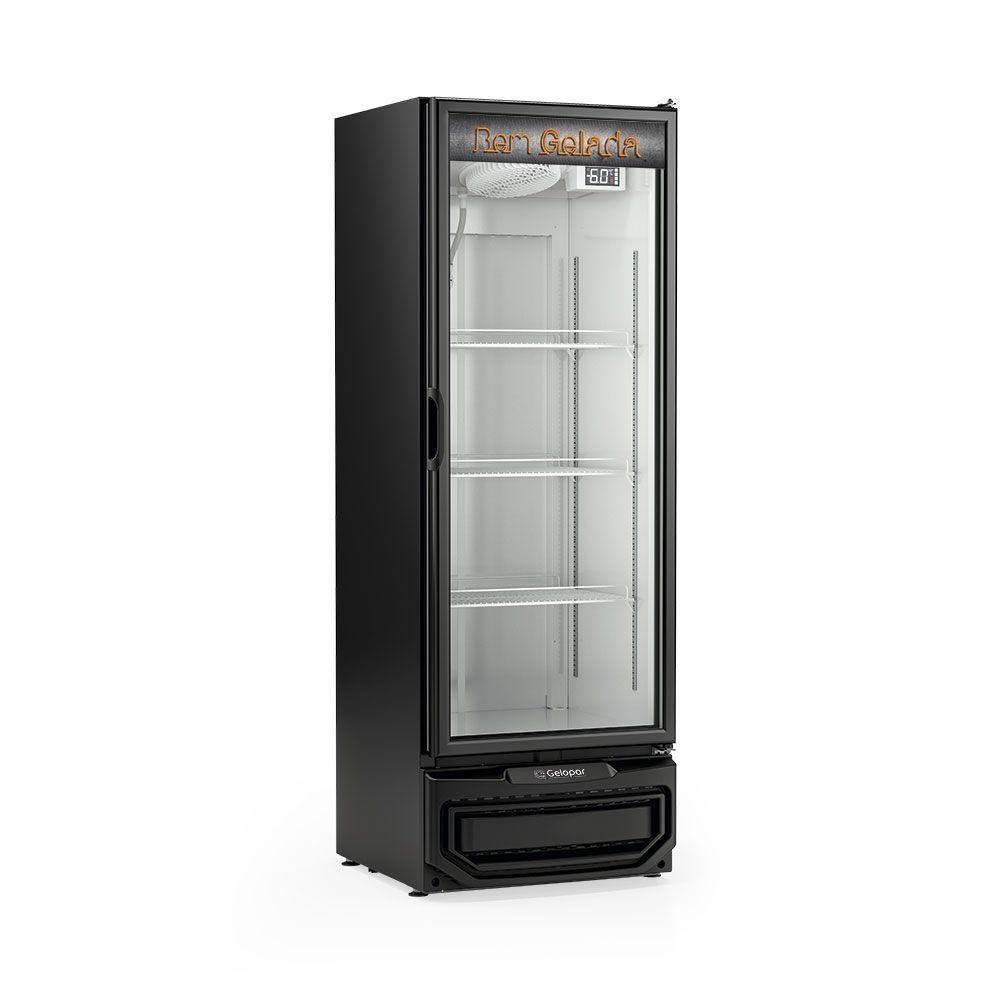 Cervejeira Gelopar 410L Preta com 1 Porta de Vidro 220V GCB-40V PR (81171.09.6)
