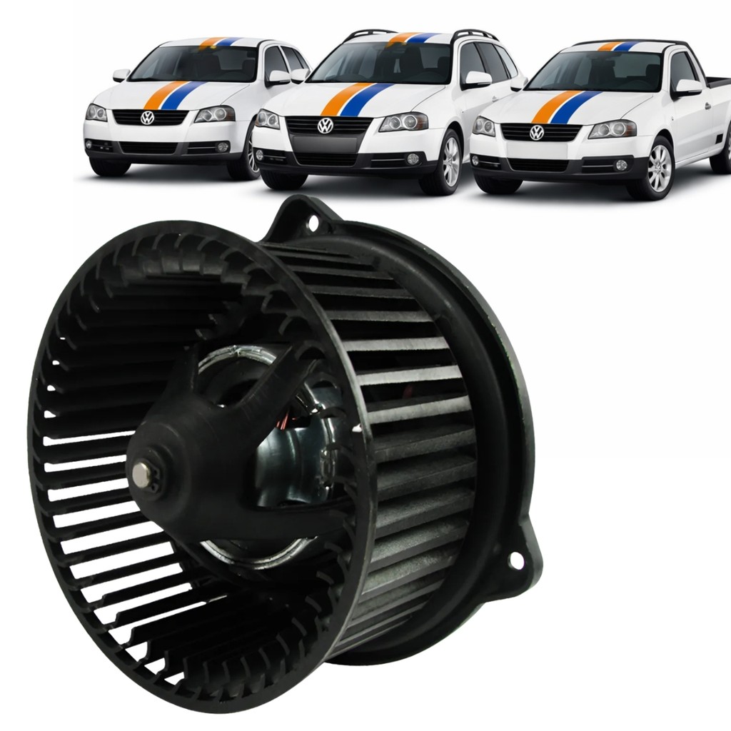 Motor Ventilador Ar Condicionado VW Gol G3 G4 Parati Saveiro 12V Turbina Simples ACA Garantia 6 Meses Alta Qualidade