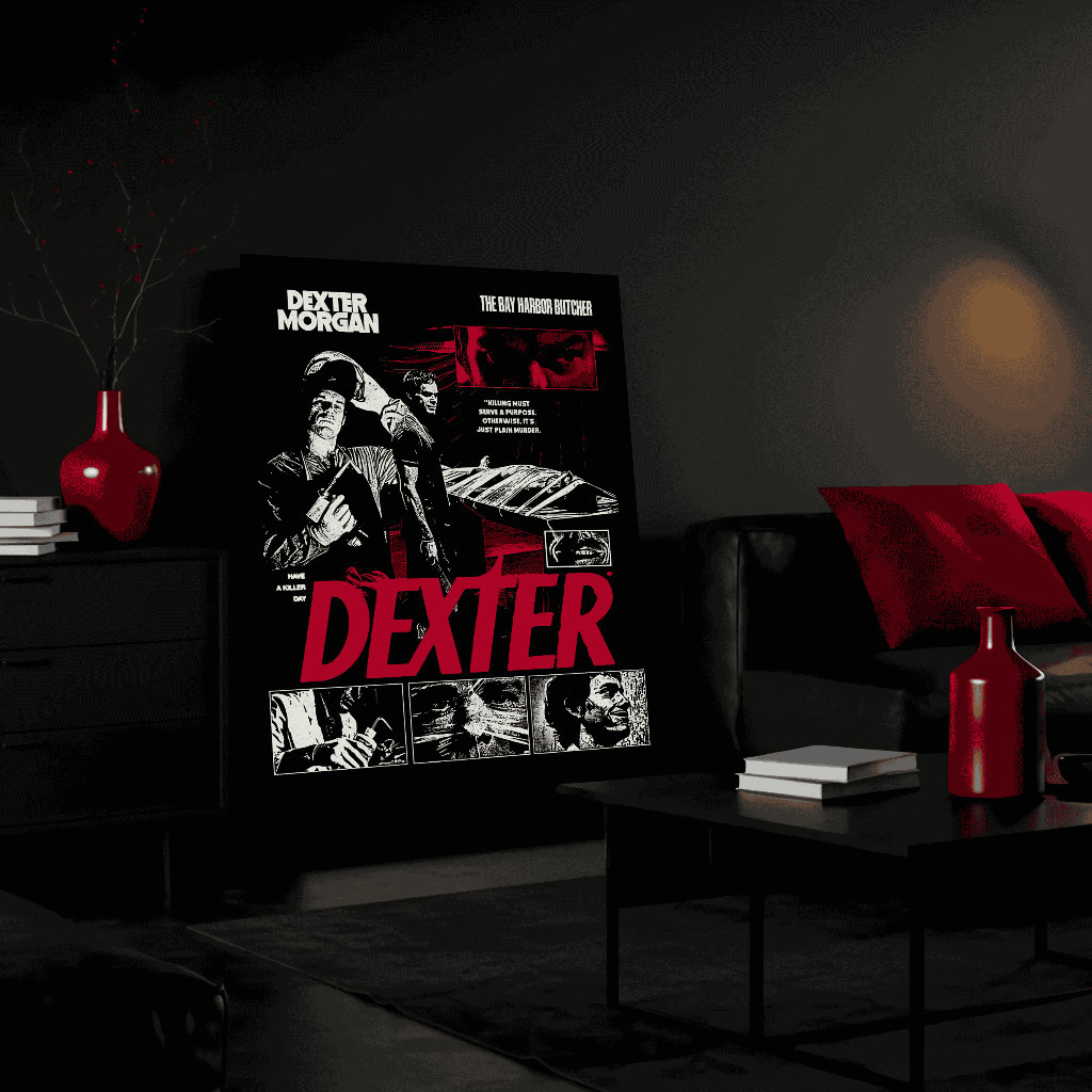 Quadro Decorativo Dexter Série Dexter Morgan Sala Quarto 1 Peça