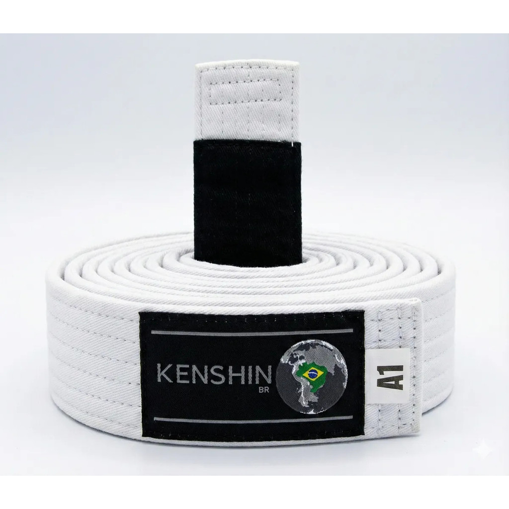 Faixa Jiu Jitsu Reforçada Kenshin Ideal para Uso Diário no Tatame com Ótimo Acabamento