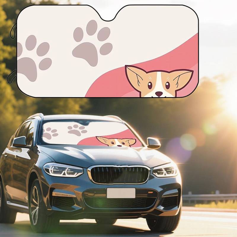 Printing Auto Abat Vent Sun Shield Summer Aluminum Film Windshield Visor Sunshade LgfZ