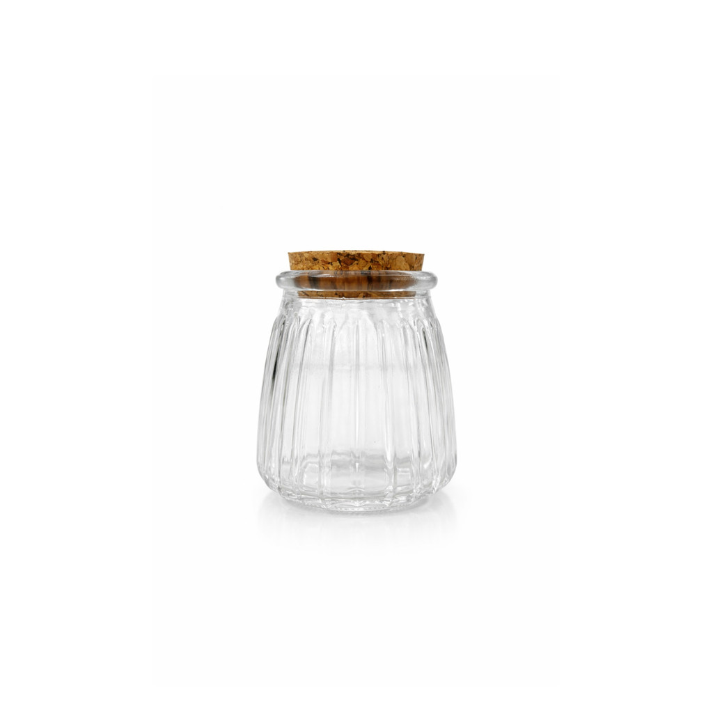 Kit 20 Potes de Vidro Sais Frisado 140ml para Condimentos