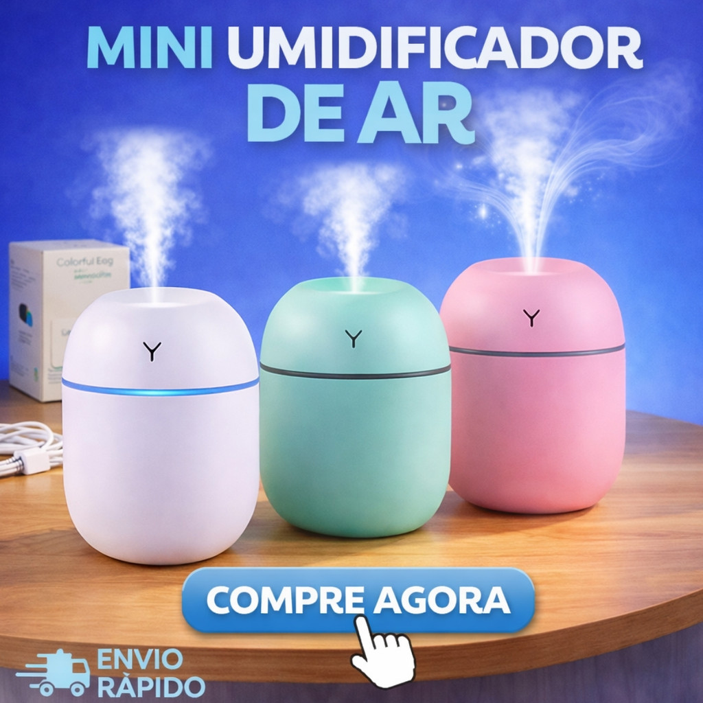 1/2 Umidificador de Ar Difusor Mini Egg Aromatizador USB Silencioso Moderno LED Colorido 220ml