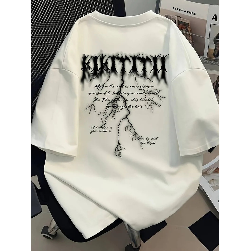 Camiseta Masculina Oversized Streetwear Estampada Lançamento