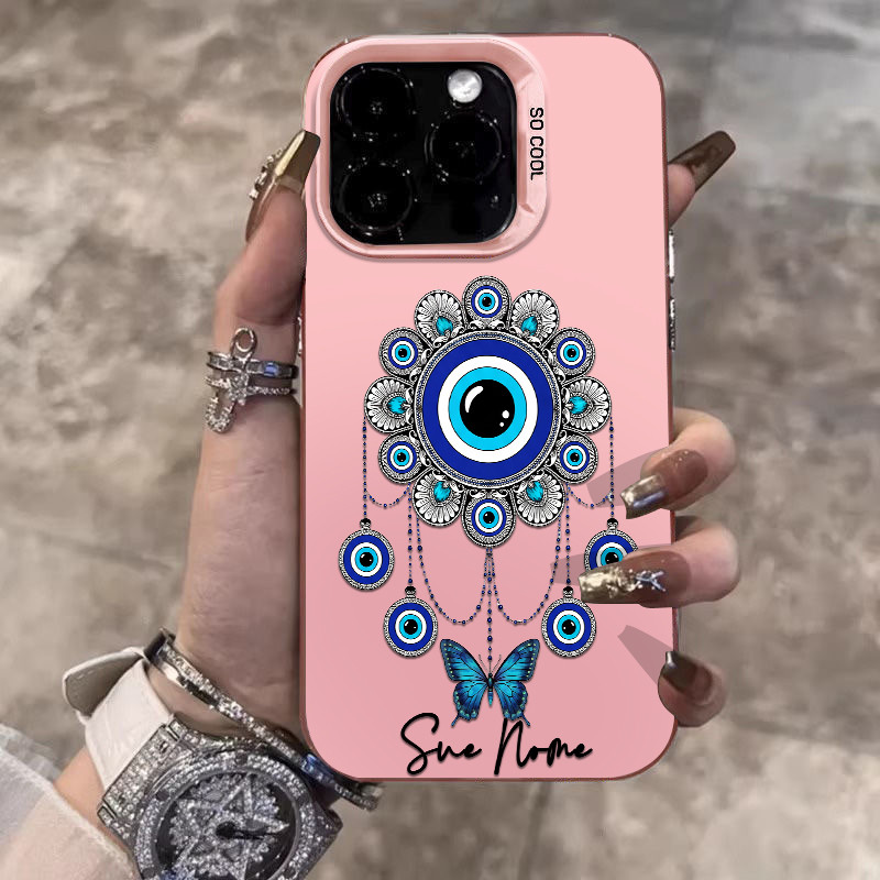 Capinha de personalizado Mandala do Olho Mau para iPhone 11 13 x xr xs max 12 14 15 16 pro max 7 15 Plus 12 pro capa
