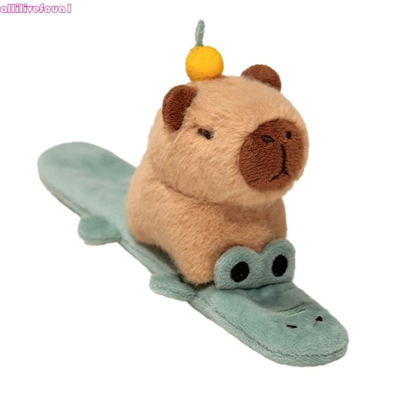 allilivefoua1 Adorável Faixa Tapa Capivaras Asa Batendo Para Roupas Elegantes Uso Diário