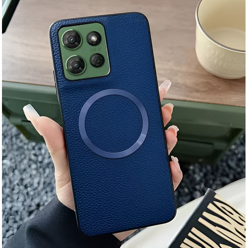 Capa De Couro Para Edge 60 70 Pro Fusion Ultra Signature Motorola - Luxo Anti Im
