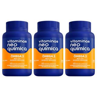 Kit c/3 Vitamina Neo Química Ômega - 60 Cpr em Oferta na Shopee