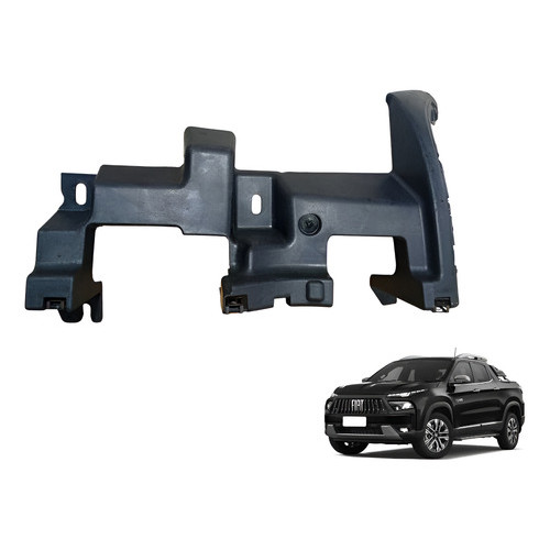 Suporte Guia Parachoque Fiat Toro Traseiro Esquerdo 16 A 20