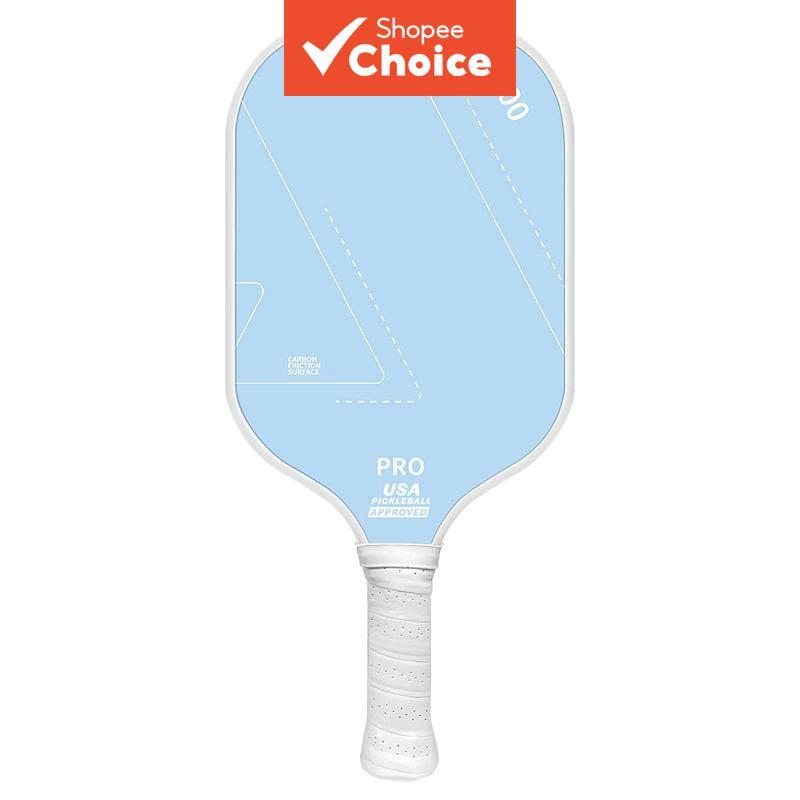 Pá De Pickleball De Corpo Largo , Face Híbrida De Fibra De Vidro De Carbono Com Núcleo De Favo De Mel De Polipropileno