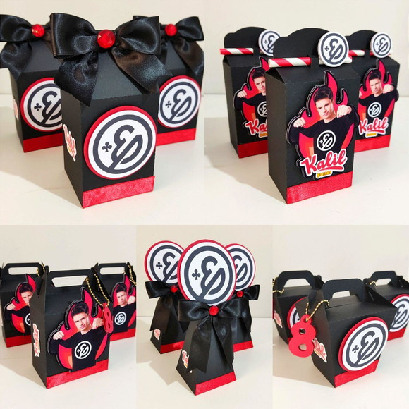 Caixinhas personalizadas, milk, cone e sushi, lembrancinhas, decoração Kit de festa aniversário enaldinho
