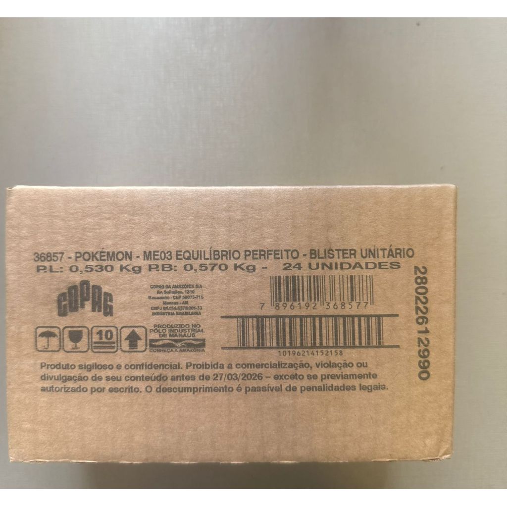 Caixa Fechada 24 unidades- Blister Unitário Me03 Equilíbrio Perfeito