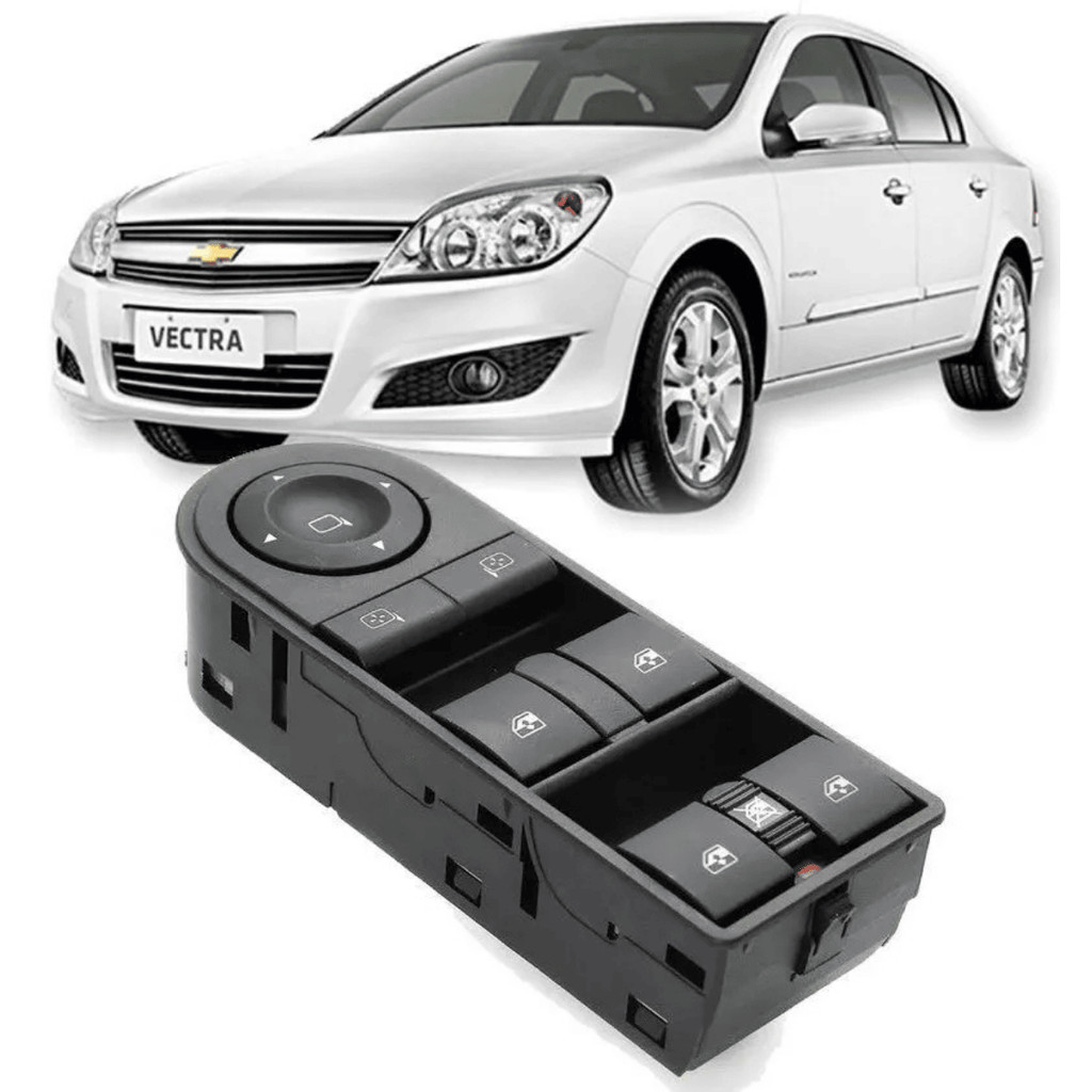 Botão Interruptor Vidro Elétrico Quadruplo e Retrovisor Vectra 2006 a 2012