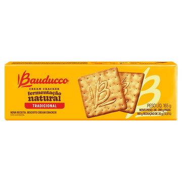 Bauducco Biscoito Cream Cracker Tradicional Pacote 165g