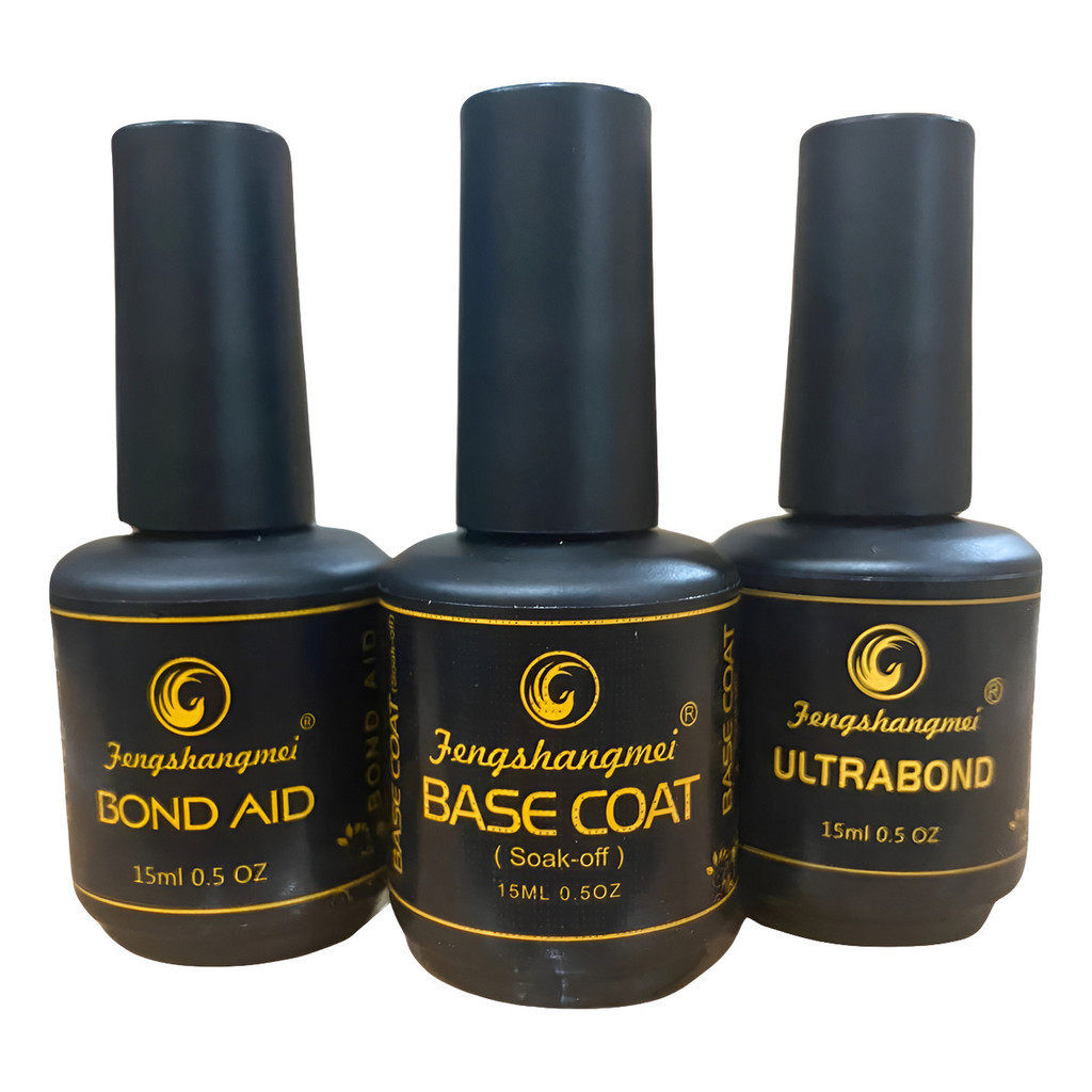 Kit Fengshangmei Bond Aid Base Coat Ultrabond Para Unha Gel em Oferta na Shopee
