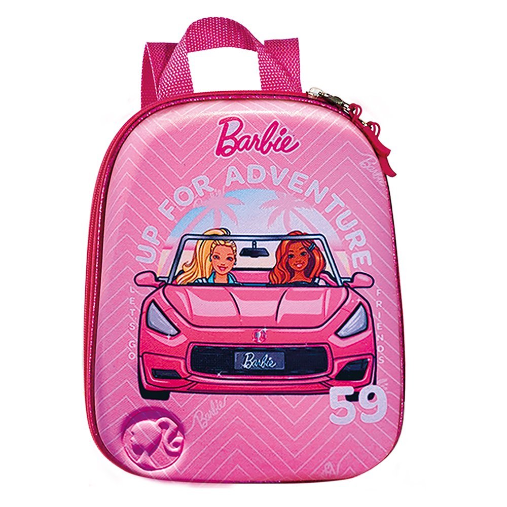 Mochila Infantil Barbie Conversível Tamanho P - Rosa
