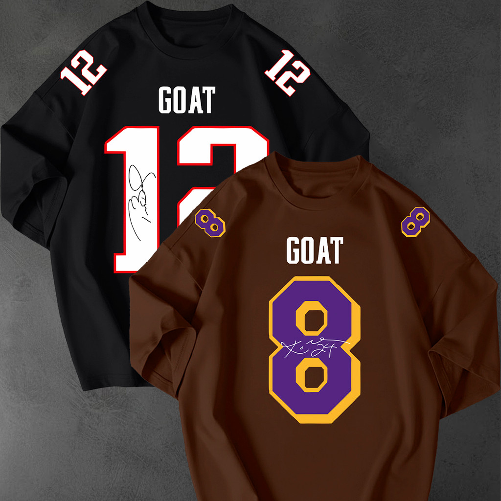 Kit 2 Camisetão Oversized Streetwear Goat Jogador Americano Camiseta Academia Treino Crossfit Tshirt