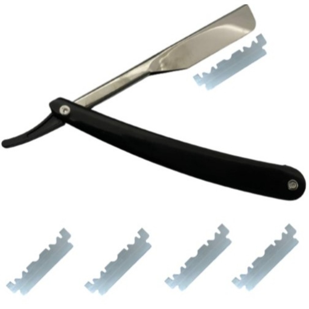 KIT 2/6 PCS Navalhete Inox Para Barbear Profissional Navalha em Oferta na Shopee