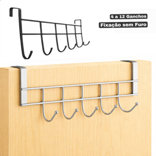 Suporte Cabideiro com Gancho para Porta sem Furo Organizador em Oferta na Shopee