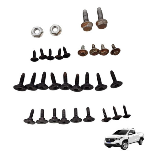 Moldura Parafuso Parachoque Traseiro Fiat Strada 2023 2024