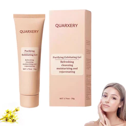 QUARXERY Gel Esfoliante Purificante Hidratante Duradouro Natural Iluminador Reparação Profunda Refrescante Não Oleoso