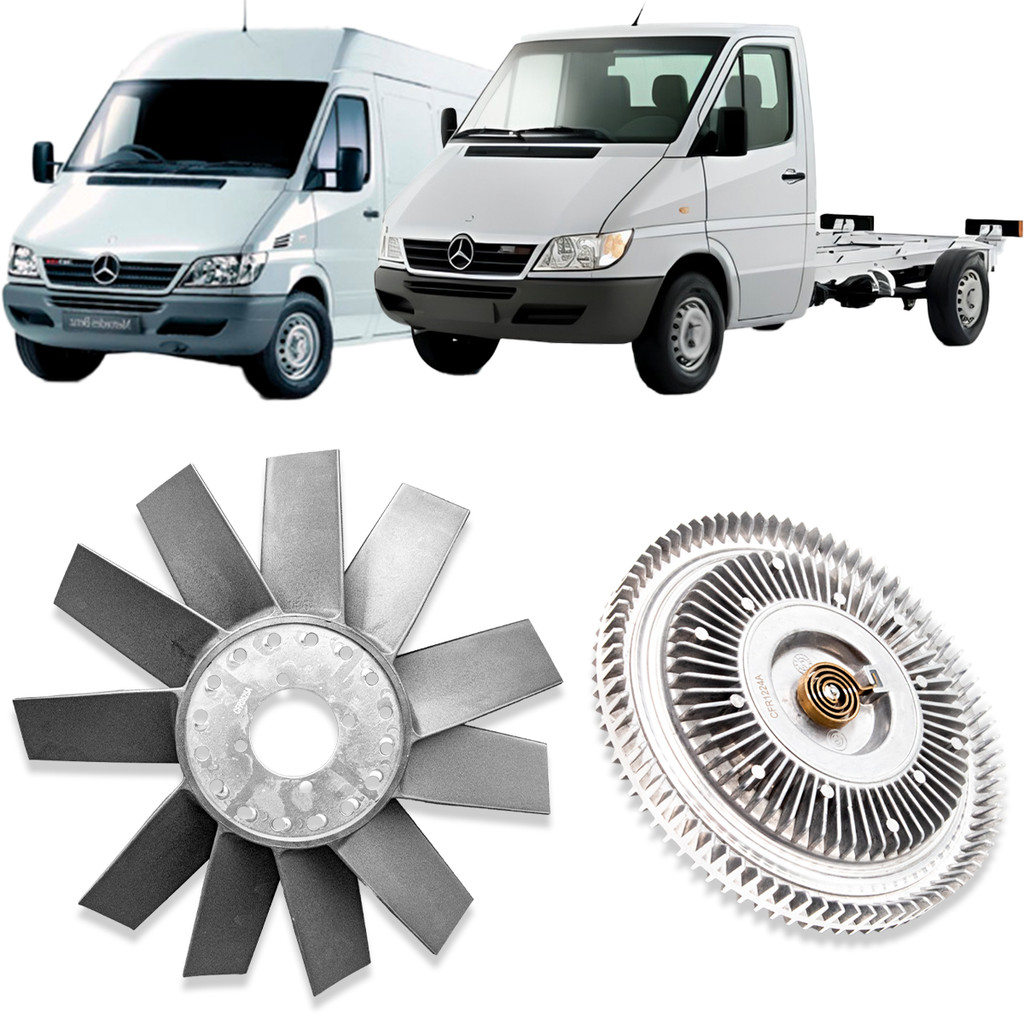 POLIA VISCOSA MIOLO COM HÉLICE COMPLETA FORD F1000 RANGER MB SPRINTER 2.5 MAXION 1997 A 2000 28715