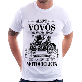 [Camiseta Premium em Algodão Puro]GXG Camiseta Alguns vovôs jogam bingo, vovôs de verdade andam de motocicleta em Oferta na Shopee