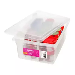 Organizador Multiuso Plástico Transparente 20L Max Sanremo