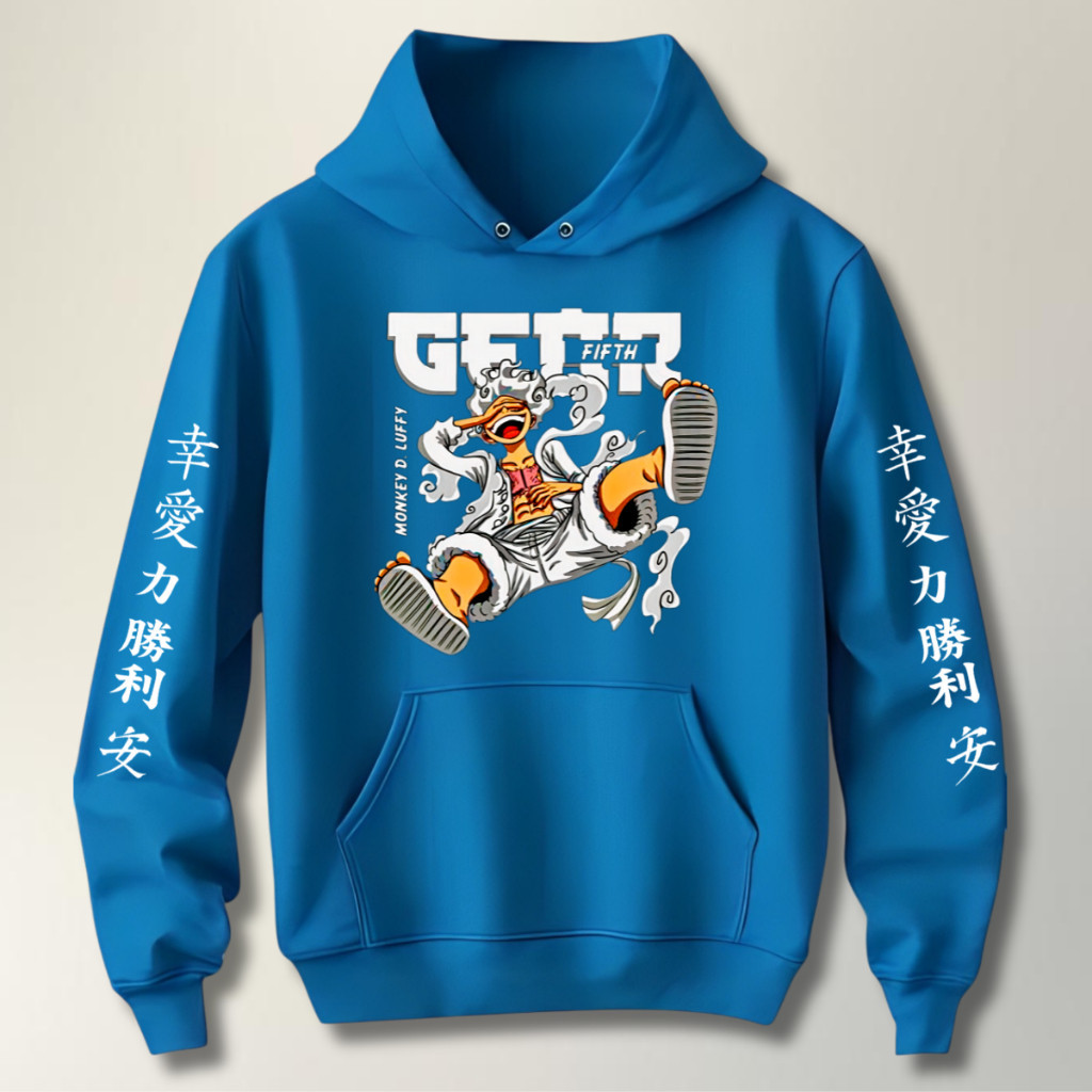 Moletom de menino infantil blusa canguru Luffy One Piece Blusa 6 8 10 12 14 16