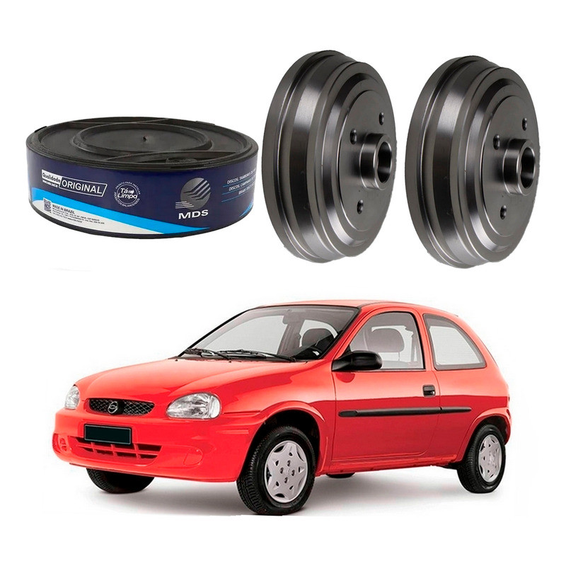 Tambor Freio Traseiro, Corsa 1.0 1997 A 2005 em Oferta na Shopee