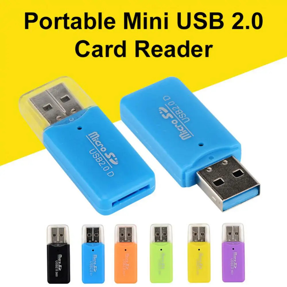 Mini USB 2.0 Micro SD TF T Cartão Flash Adaptador Cardrider Para Windows De Memória Clássico